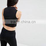 Cotton T Shirt Summer 2016 Women Clothes Plain Crop Top thumbnail-2