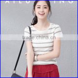 2016 high fashion custom wholesale women t shirt made in china