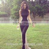 Elegant High Neck Halter Full Length Sexy Club Wear thumbnail-1