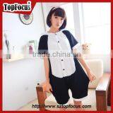 China Wholesale Summer Hot Ladies Clothes 100% Cotton Pyjamas thumbnail-3