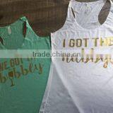 Custom Sexy Tank Top- You Can Customize the Sexy Tank Top of Text and Pictures thumbnail-2