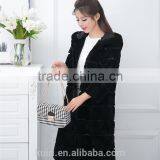 Rex Rabbit Fur Coat With Hood Thick Real Rabbit Fur Coat Winter Jacket for Women Genuine Fur Coat Customize Female Clothing thumbnail-6