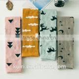 Cartoon Cat Desgin Lovely Kids Girl White Cotton Long Socks thumbnail-6