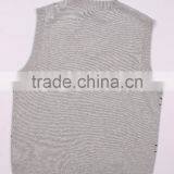 High Quality Plain Grey V Shape Sweater thumbnail-6