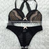 Latest Fashion Design Bra and Panties Women Lace Underwear Set From Shantou Sanhui Factory thumbnail-1