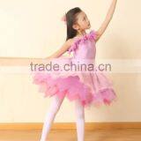 Amazing Flower Girl Princess Fancy Dress-organdy Romantic Tutu-Hot Sell Pink Stage Dress