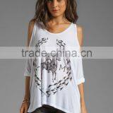 Oversized Chest Print Top thumbnail-1