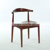 Upholstered Wood Lounge Living Room Elbow Chair in Walnut thumbnail-2