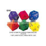 12 SIDED NUMBER COATED PU FOAM DICE thumbnail-6