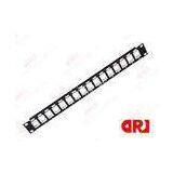 1U 16 Port Empty Rj45 Rack Mount Patch Panel to Support 22 - 26 AWG Solid Wire thumbnail-1