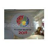 2.5m White Advertising Helium Balloons With 2 Sides Digital Printing for Sporting Events thumbnail-1