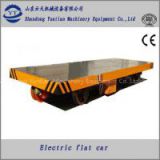 electric flat car for material transportation