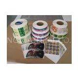 PET Printing Plastic Self Adhesive Labels / Gravure Waterproof Labels For Production