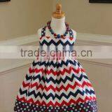 4th of July Red Blue Chevron Toddler Boutique Outfits