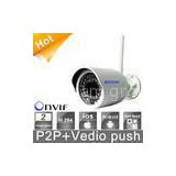 1.0MP H.264 Outdoor Wireless IP Camera CCTV / Office Security Cameras With P2P / Video Push