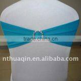 Turquoise Spandex Band With Diamond Buckle Spandex Chair Cover Band Spandex Band With Diamond Buckle for Chair Cover