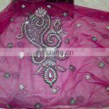 Hand Made Indian French Lace With Beaded and Stone 2015 Fashion D.No.1 thumbnail-5