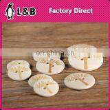 2016 Fashion Engraved Easy Sew Buttons DIY Tree Craft Wooden Button