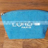 Jute Cosmetic Pouch with zipper, 2017 jute bag