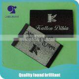 Satin Woven Label With Selvage for Suit Clothing thumbnail-1