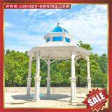 Outdoor Park Garden Wood Style Aluminum Alu Metal Gazebo Pavilion Pagoda Gloriette Canopy Awning thumbnail-4