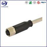 M8 Screw Type Unshielded 3 Pin Overmolded With Cable for Automotive Wire Harness