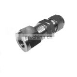 Quick coupler O.D 3 mm hard tube intermediate adapter joint SUS304 stainless steel thread pipe gas connector