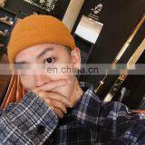 Beanie Hats Black Wool Plain Simple White Winter Acrylic Logo Character Style Fabric Warm Pattern thumbnail-5