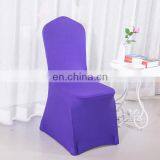 Hotel Polyester Fabric Stretch Elastic Universal White Spandex Wedding Chair Covers for Weddings Party Banquet thumbnail-3