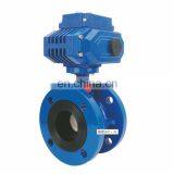 DN 50-300 2''-12'' Cast Iron Body Stainless Steel Disc Stem NBR Seat Flanged Butterfly Valve With Pneumatic thumbnail-3
