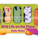 Bird & Animal on the Plane Die Cut Shape Note Set Notepad Sticky Memo Pad thumbnail-3