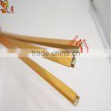 Best Quality Factory Sell 8mm Width Aluminum Shiny Color Pvc Plastic u Trim Strip Profile thumbnail-1