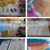 Window Perf Sticker With Gold Color Kiss Cut Manufacturer
