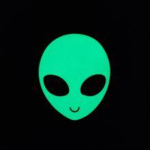Luminous Sticker Glow-In-The-Dark Numbers Aliens Custom Vinyl Glow In The Dark Sticker thumbnail-3