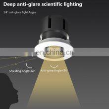 Indoor Deep Anti Glare 12w Recessed Cob Down Lamp Aluminum Home Hotel Office Ceiling LED Spot Light thumbnail-4