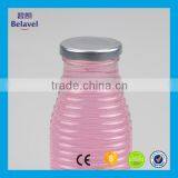 New Design 350ml Glass Juice Bottle Clear Glass Milk Beverage Bottle thumbnail-5
