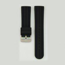 BLACK AND GREEN SILICONE RUBBER WATCH STRAP MANUFACTURER thumbnail-1