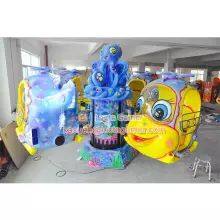 Guangdong Zhongshan Tai Le Tour Indoor and Outdoor Small and Medium-sized Playground Game Room Children's Rotating Small Aircraft Octopus Paul Blue Marine Theme Automatic Controlled Aircraft Rotating Lifting thumbnail-2