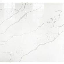 Code：1205，Calacatta Artificial Stone Quartz Slab Kitchen Countertops thumbnail-2