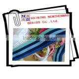 Most Popular Good Quality Stripe Braided Elastic Webbing