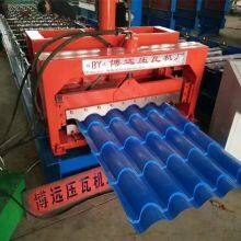 Color Plate Cold Roll Forming Machinery Glazed Tile Press Roof Sheet Making Machine thumbnail-2