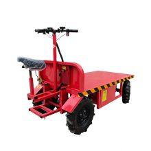 Cargo Transport Electric Flat Car Four Wheel Electric Flatbed Truck Transporter thumbnail-2