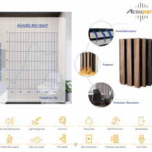 Factory Wholesale Soundproof Wall Panels MDF Akupanel Wood Slat Panel thumbnail-2