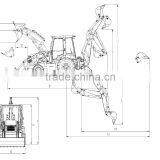 High Quality XD850 Earth Moving Equipment Backhoe Loader for Sale thumbnail-5