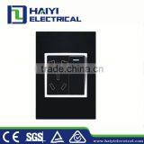 Hot Sale 1 Gang Glass Wall Switch Socket