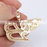 Fashion New Design Gold Pendant B Bird Wing Hip Hop Pendant Wholesale thumbnail-4