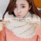 New Style Korean Fashion Soft Plain Knitted Lady Wool Neck Warmer thumbnail-1