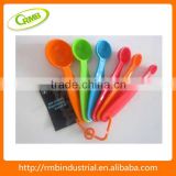 6pcs per set measuring plastic spoon(RMB)