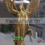 Bronze Female Angel With Torch Sculpture