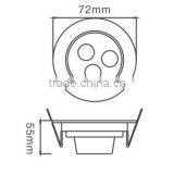 New Style Popular Recessed Led Ceiling Lights High Brightness Hot Sale Mini Downlight 3W thumbnail-2